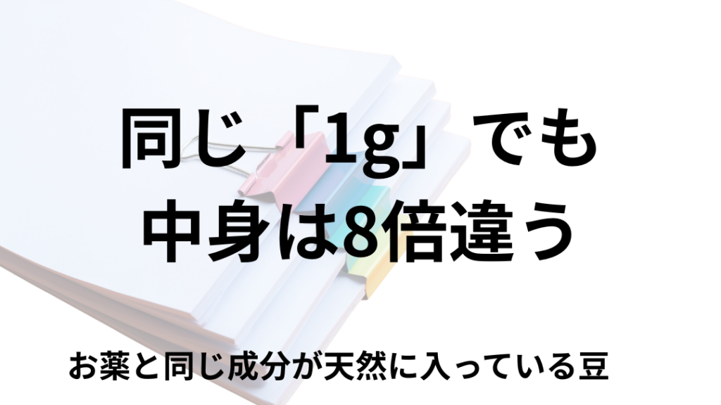 ムクナ豆に含まれるL-DOPA
